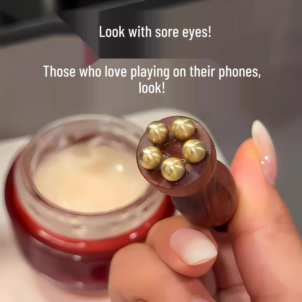 Newcomer Exclusive: Small Lotus Brass Meridian Massage Comb & Gua Sha Stick for Face and Eye