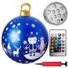 1PC Christmas Tree Decorations Balls Giant Inflatable Christmas Balls Outdoor Christmas Decorations PVC 60CM Snowman Balls