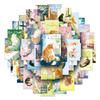 50PCS Cute Pet Cat Stickers - Healing Cartoon Animal DIY Journal Decor