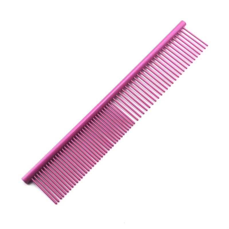 10pcs Pet Comb Stainless Steel Silver Pet Lightweight Comb for Dog and Cat  Color Comb PT-255