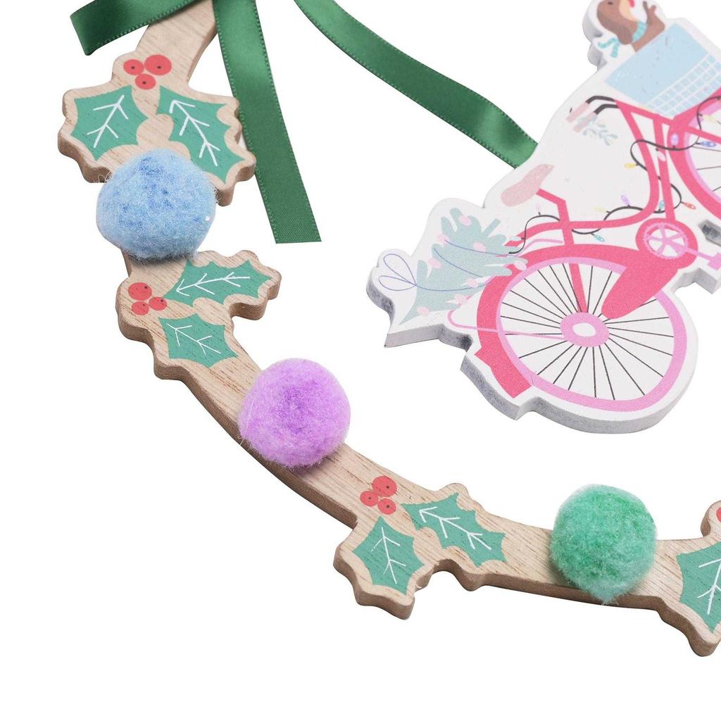 Sezónní dárková společnost. MDF Závěsná dekorace na kolo