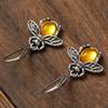 Vintage Exquisite Bohemian Firefly Style Pendant Earrings Women's Fashion Personalized Creative Zircon Gift Accessories