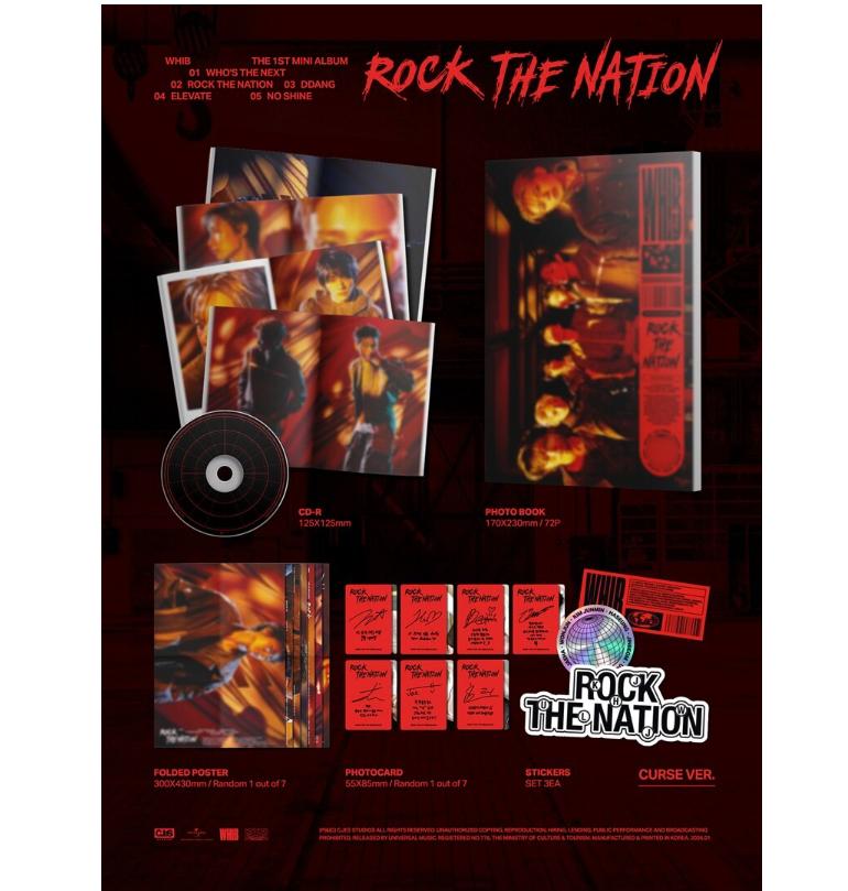 [pre-order] WHIB – 1st Mini Album ROCK THE NATION (CURSE Ver.)