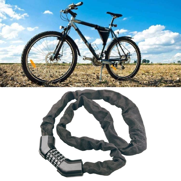 New Hot Bike Chain Locks 5 Digit Resettable Combination Password Bicycle Lock