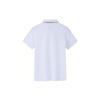 Anta Champion Series Letter Flag Short Sleeve Polo Shirt Women tops Gravel-White 162320118-3