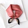 Natural Real Silk Scarf Women New Print Neck Hairband Square Shawl Neckerchief Female Hijab Poncho Bandana Headband