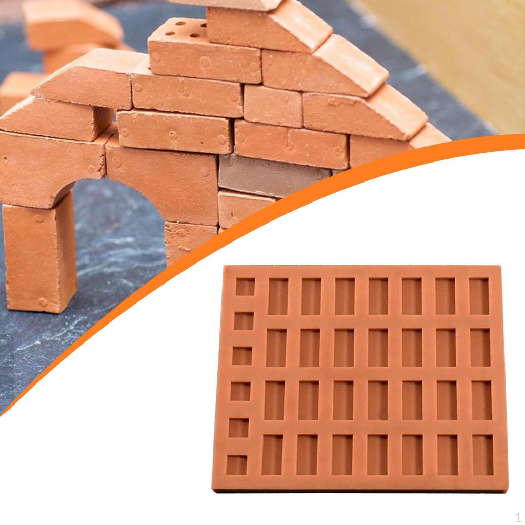 Little Brick Silicone Model Crafting Concrete Wall Functional Portable Sand Table Building Diorama