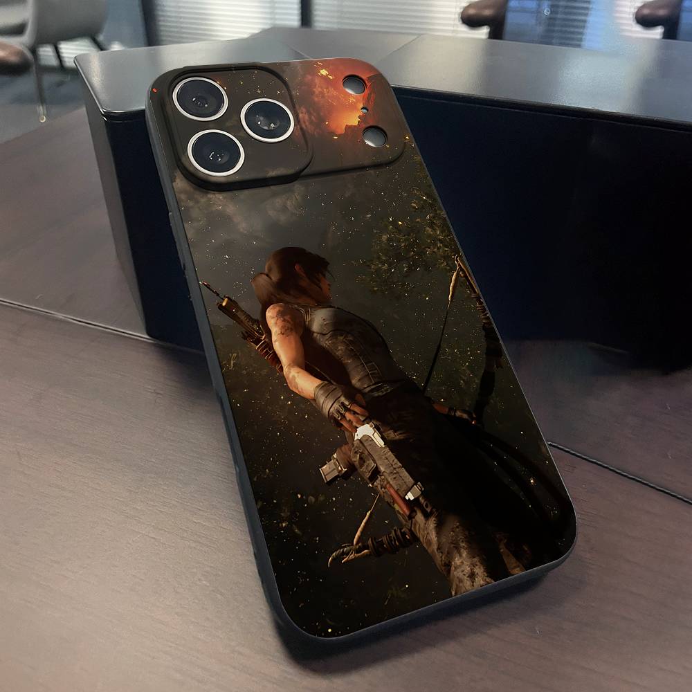 L-Lara C-Croft Phone Case For iPhone 15,16,17,13,14,11,12,Pro,Max,Plus,E,Air,Mini Protect Shell