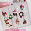 1Pcs Silicone 3D Nail Art Mold Christmas Theme Snowman Christmas Tree Santa Claus DIY Design Manicure Charm for Nail Decorations