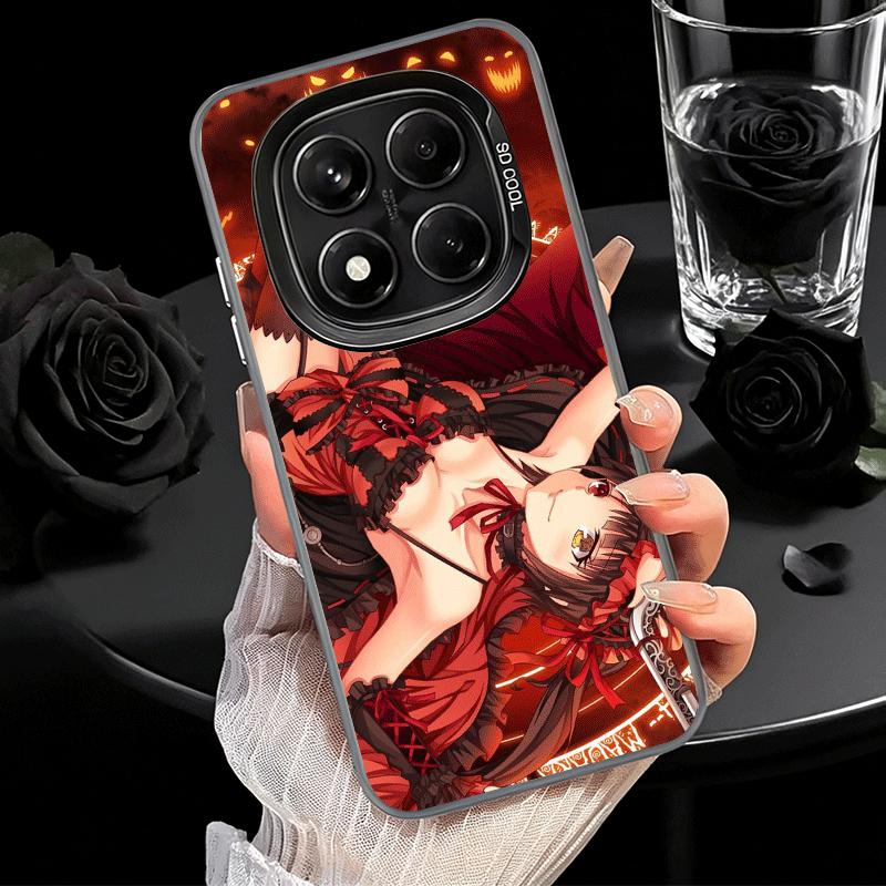 Date A Live Tokisaki Kurumi Soft Phone Case for Xiaomi Redmi Note 13 14 15 Pro Plus 12S 12 11S 11 11T 10S 10 Shockproof Cover Ba