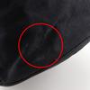 Chanel Mini Pool Bag Shoulder Bag Logo Drawstring Black Cotton Women Used