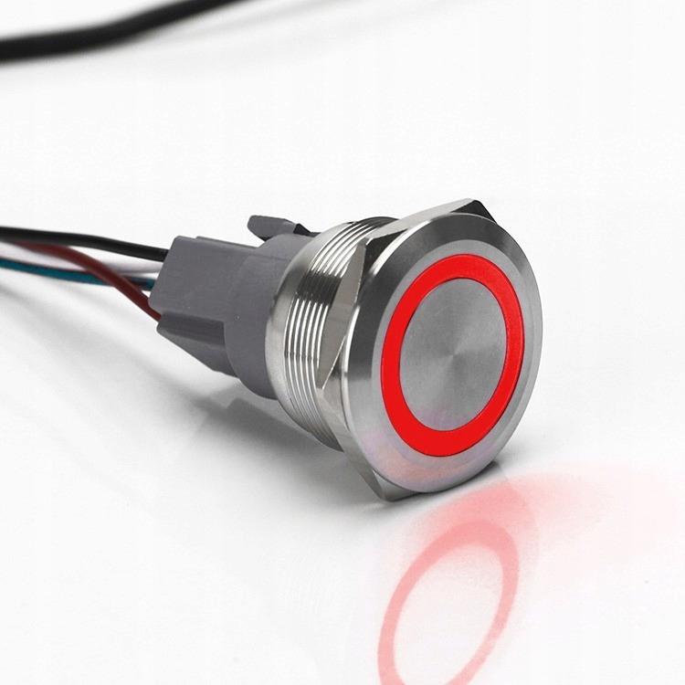 Monostable Vandal-proof Pushbutton 250V 5A 30X35Mm Red