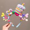 Creative Rainbow Stars Birthday Atmosphere Headband Torsion Bar Eye Catching Birthday Hair Hoop Cake Headband Hair Accessories