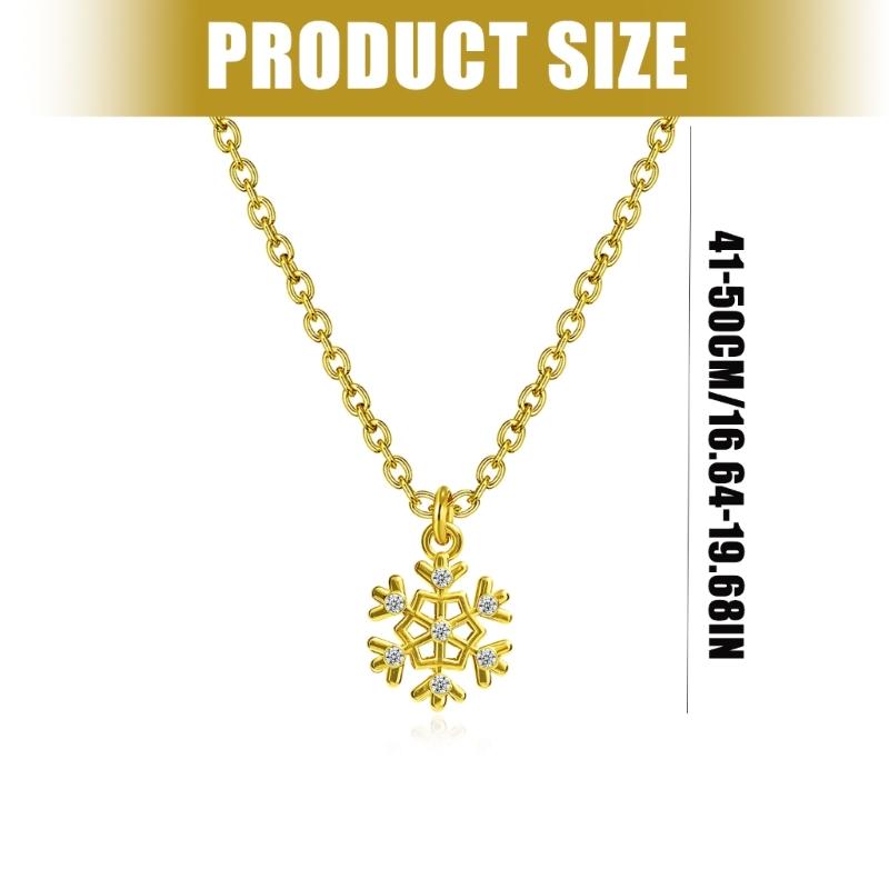 Colar Festivo de Cobre com Pedras Strass Sino de Veado Ornamento Pingente de Festa de Natal Corrente para Presentear