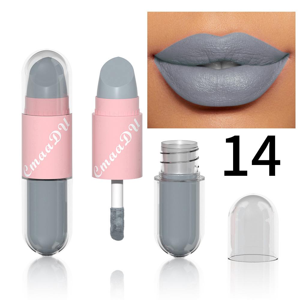 Halloween Lipgloss-Set, 3-teiliger nicht-klebender glänzender Lippenstift, glitzernde lila und schwarze Lippenfarben, langanhaltend, nicht abfärbend
