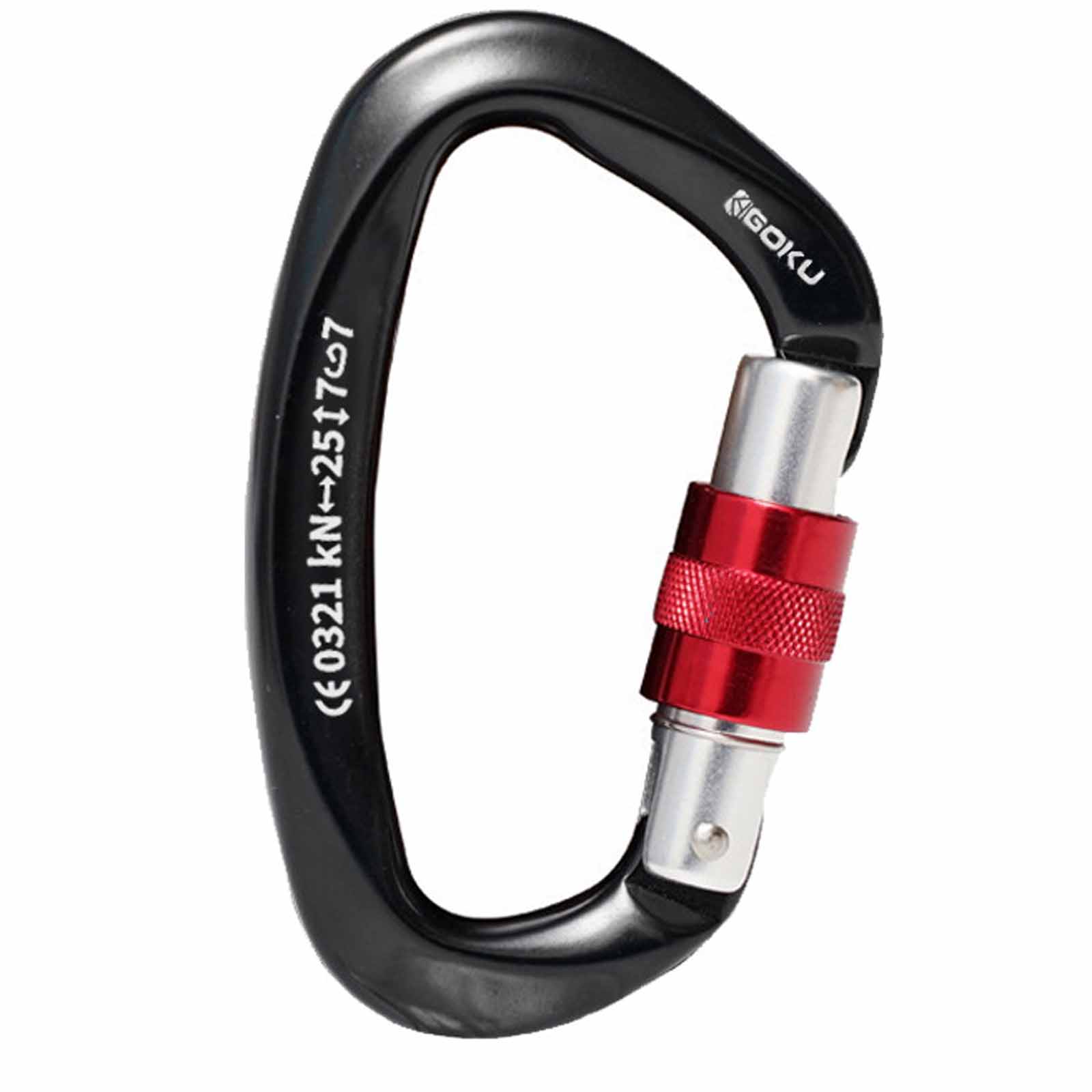 Альпинистский основной замок – Карабин из алюминиевого сплава для альпинизма, альпинизма и снаряжения для обеспечения безопасности на открытом воздухе One Size