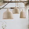 Bamboo Weaving Wicker Rattan Shade Pendant Light Lamps Handmade Lampshade Home Decoration Rattan Pendant Light
