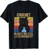 Funny Crochet Mom Makes Me Feel Less Murdery Vintage T-Shirt
