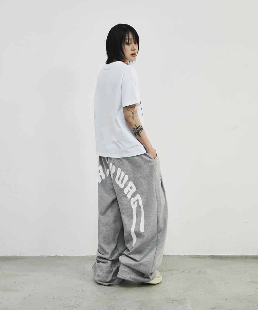 SCALLYWAG Summer Melting Lettering Sweatpants [Grey]