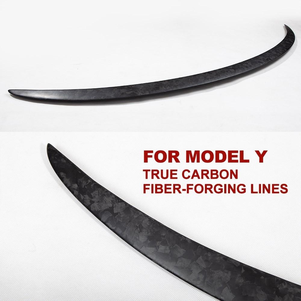 Heenvn Car Rear Trunk Wing Spoiler For Tesla Model 3 2017-2023 Model Y 2021-2024 Real Carbon Fiber Spoiler Exterior Accessories