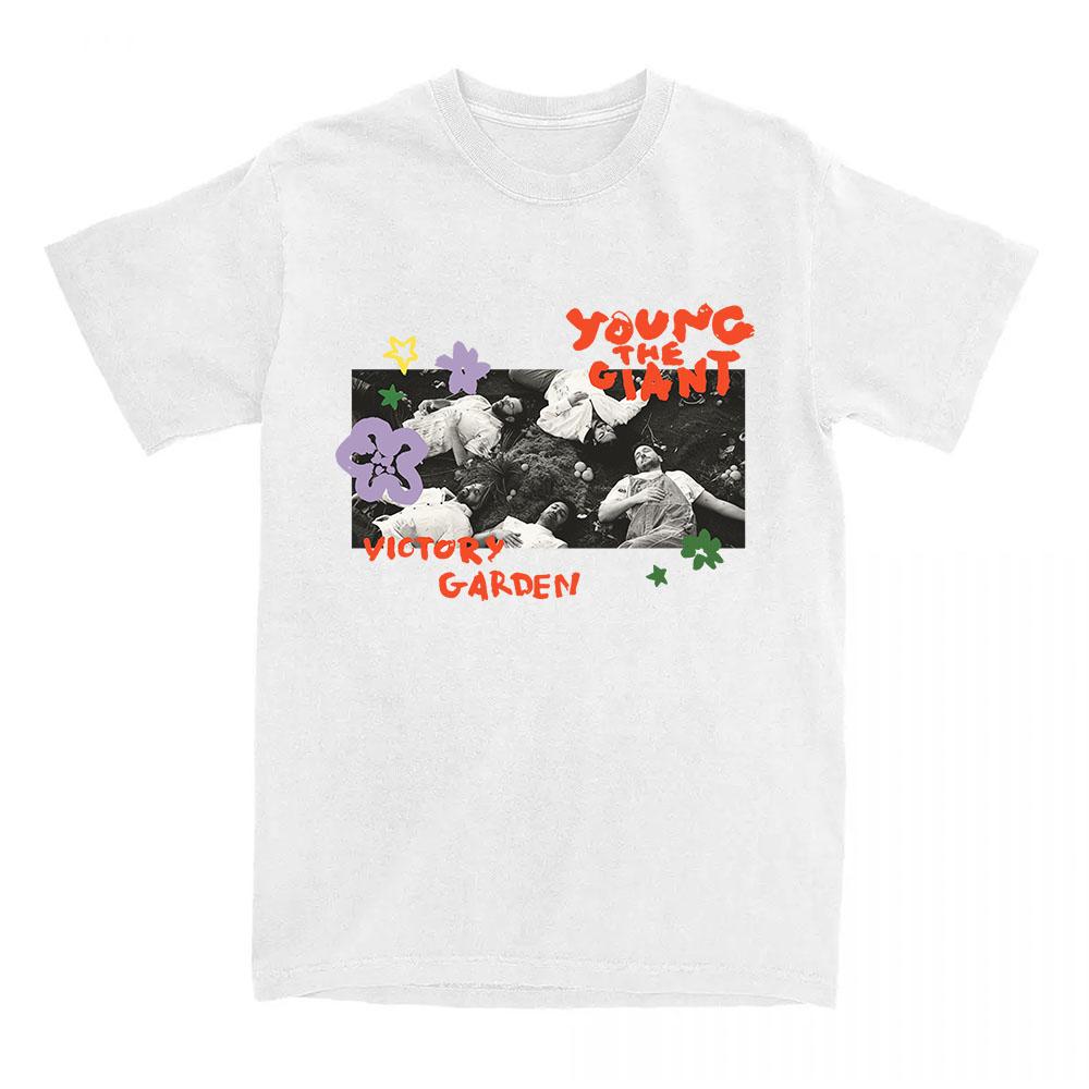 VG Photo Print Tees Young The Giant Victory Garden T-shirt Summer Short Sleeve O-neck Tshirts Women Men Clothing Merch XS белый