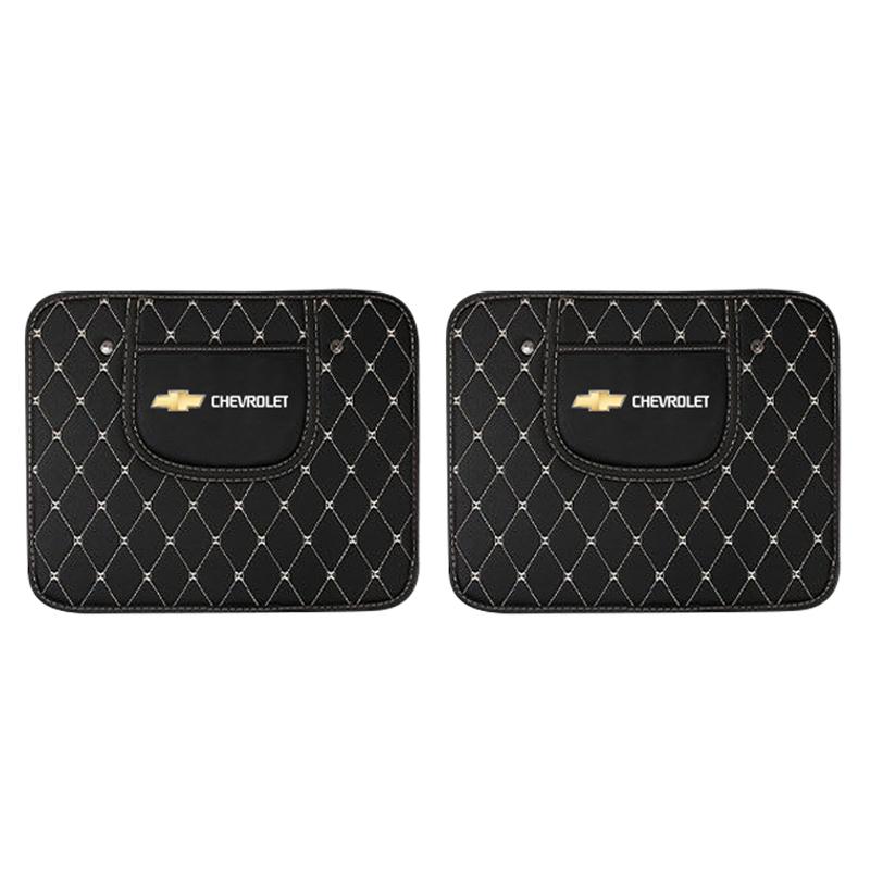 Plydt2 Car Seat Back Anti-kick Pad Storage Bag Organizer Rear Protection Auto Accessorie For Chevrolet Spark Captiva Cruze Tracker Onix