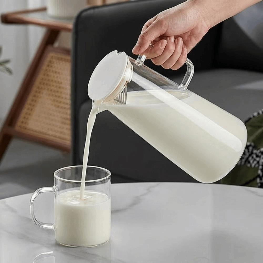 Heat Resistant Water Pitcher Large Capacity Iced Tea Pitcher Cold Water Jug  Hot Beverages