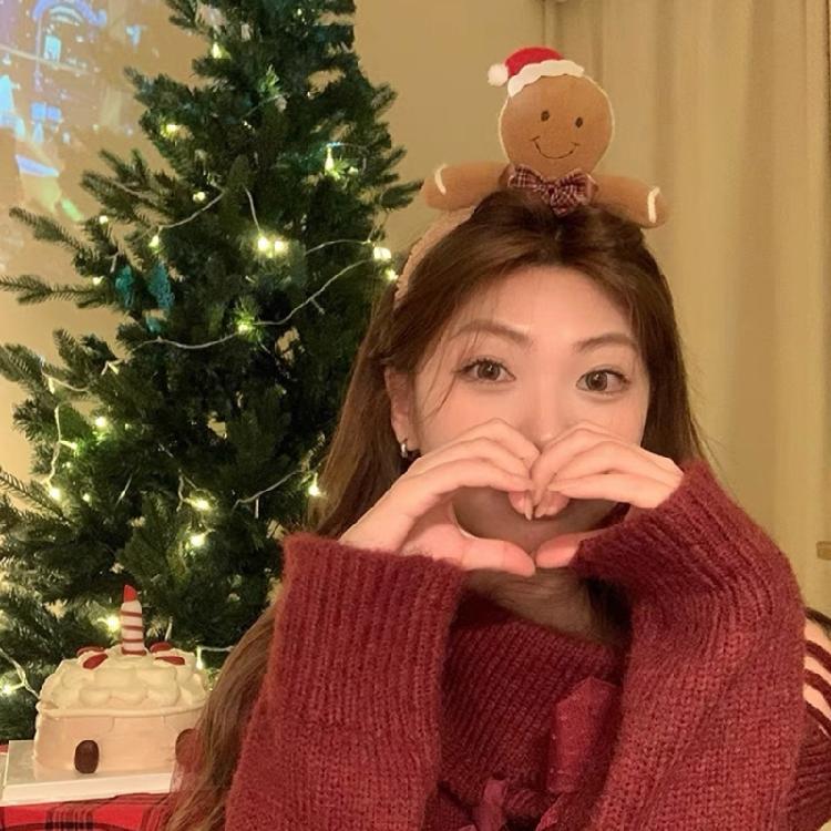 Fashion Plush Winter Headwear Kids Christmas Hairband Christmas Tree Headpiece for Women and Children