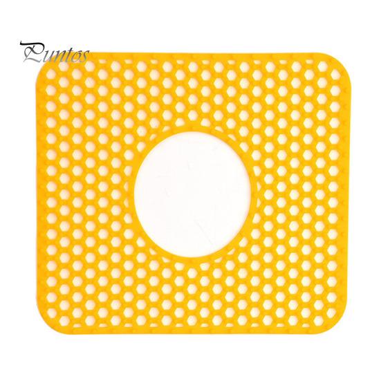 

Силиконовый коврик для раковины с центральным сливом, термостойкий, гибкий, нескользящий, легко моется, многоразовый защитный коврик для раковины лимонно-желтый