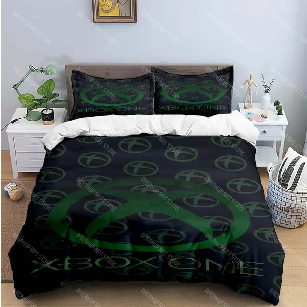 Cool Gamer X-XBox Print Bedding Sets Exquisite Bed Supplies Set Duvet Cover Bed Comforter Set Bedding Set Luxury Gift