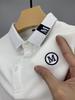 High-End Embroidered Men's Cotton Polo Shirt: Summer Short-Sleeved Lapel Design