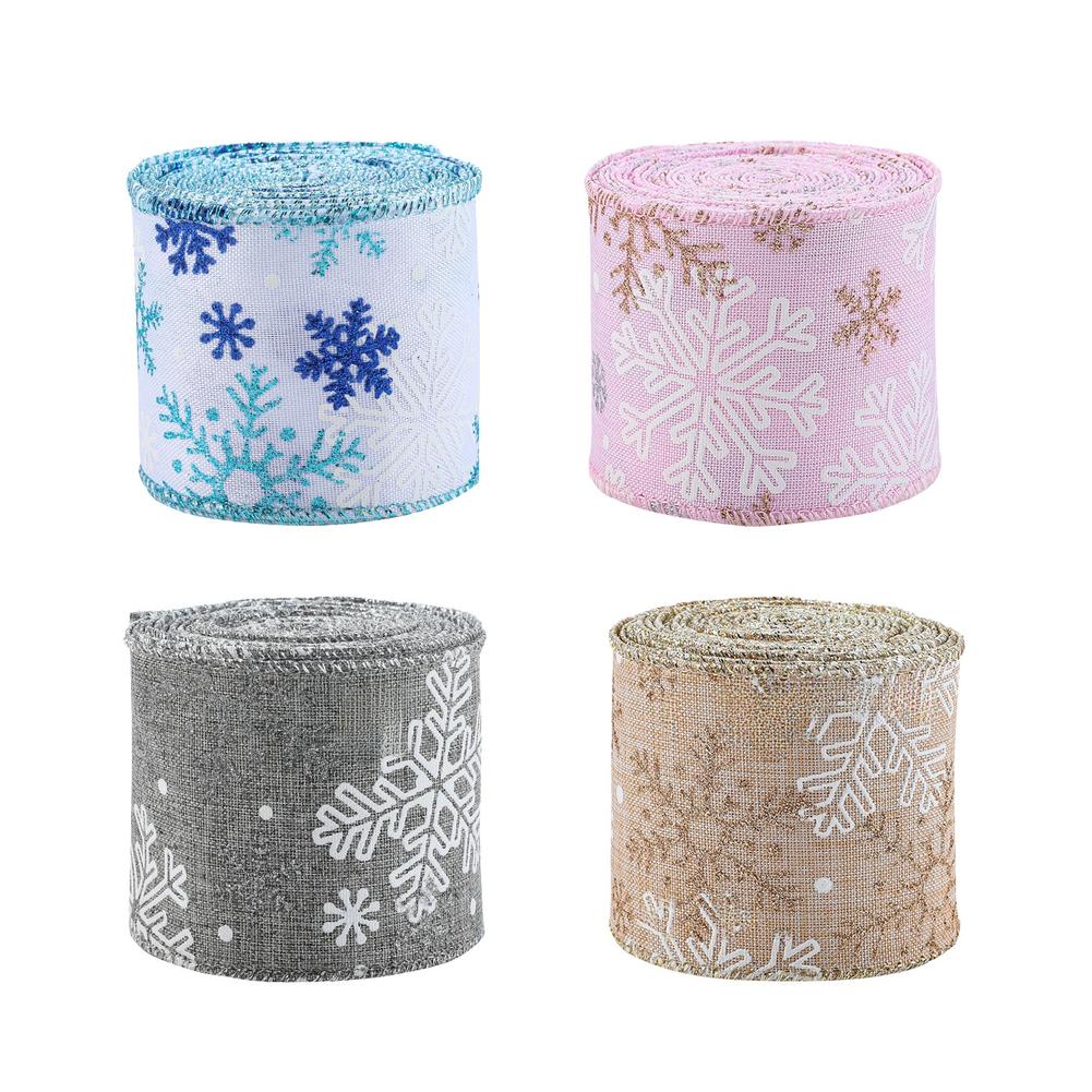 Craft Supplies Fabric Ribbon Christmas Ribbon Holiday Ambiance Multiple Color Options Soft Cloth Material Sturdy Construction