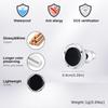 Vnox Simple Mobius Circle Round Stud Earrings for Men Boys, Unisex Small Black Acrylic Earrings, Daily Accessory Jewelry