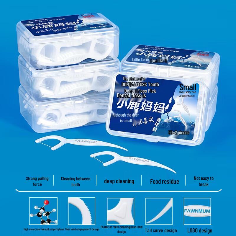 FAWNMUM Classic Dental Floss Picks