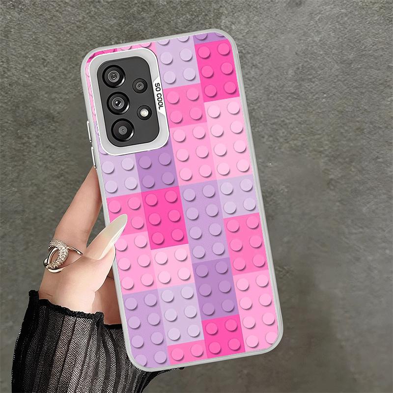 Fashion Building Blocks Pattern Shockproof Phone Case for Samsung A17 A16 A15 A14 A37 A57 A36 A56 A26 A35 A55 A25 A34 A54 A24 A1