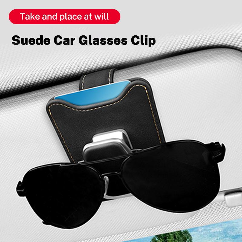 XKJ1  1Pc Car Logo Sun Visor Sunglasses Clip Glasses Case For Mercedes Benz AMG W203 W204 W205 W211 W463 W210 W212 W213 W218 W176 W218