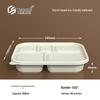 Disposable 5-Compartment Corn Starch Takeout Meal Boxes