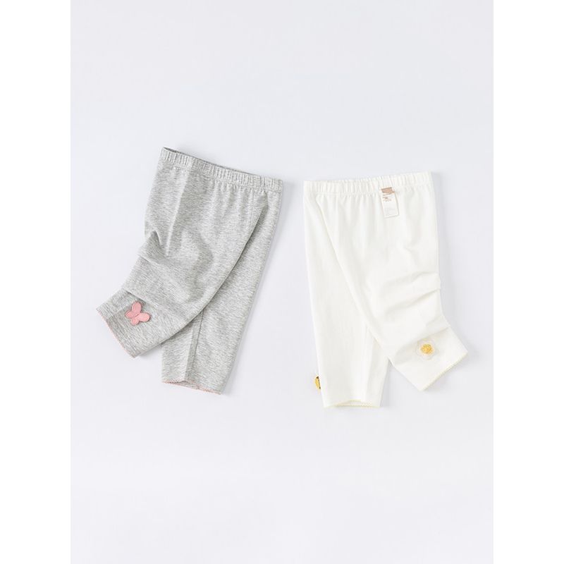 Dave & Bella Stylish Capri Pants Children 'S Elastic Summer Clothes