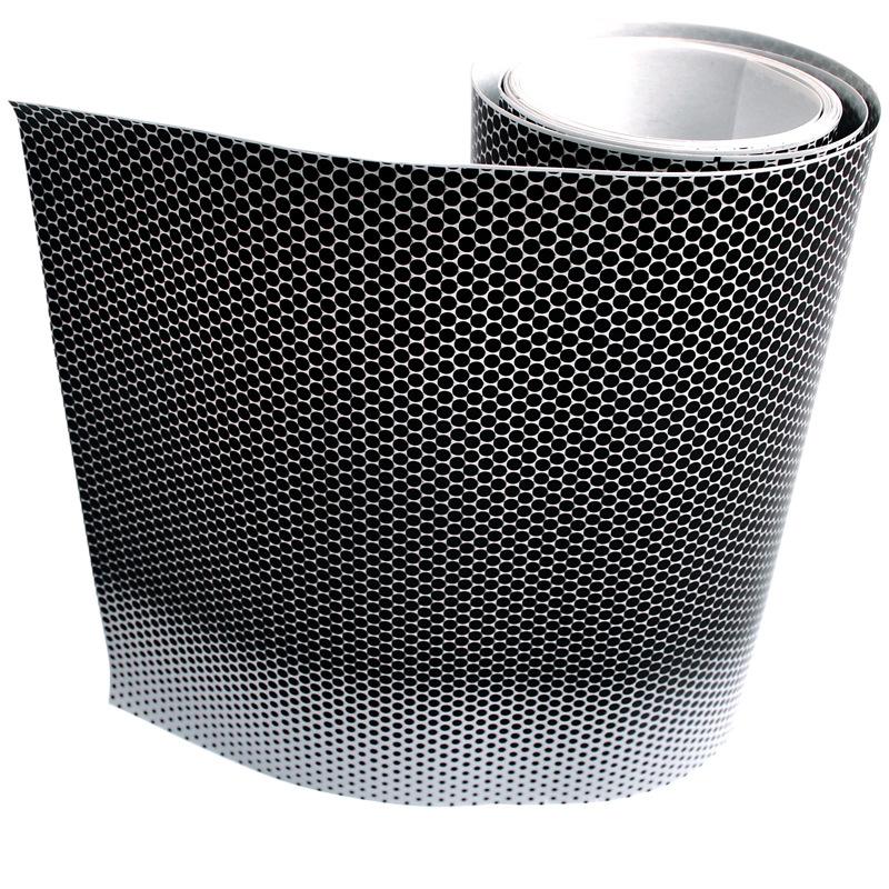 2m Auto Sonnenschutz Frontscheibenaufkleber Schwarzes Netz Perforierte Vinyl Fensterfolie Sonnenschutz Aufkleber Auto Dekorative Aufkleber