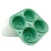 3D Rose Ice Molds 2.5 Inch, Large Ice Cube Trays, Make 4 Giant Cute Flower Shape Ice, Silicone Rubber Fun Big Ice Ball Maker