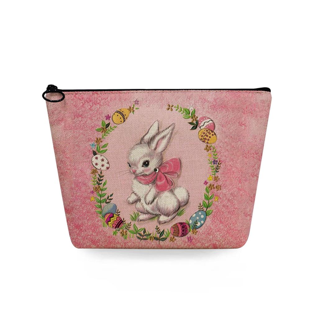 Women Cute Rabbit Print Cosmetic Bag Toiletries Organize Travel Storage Case 6790