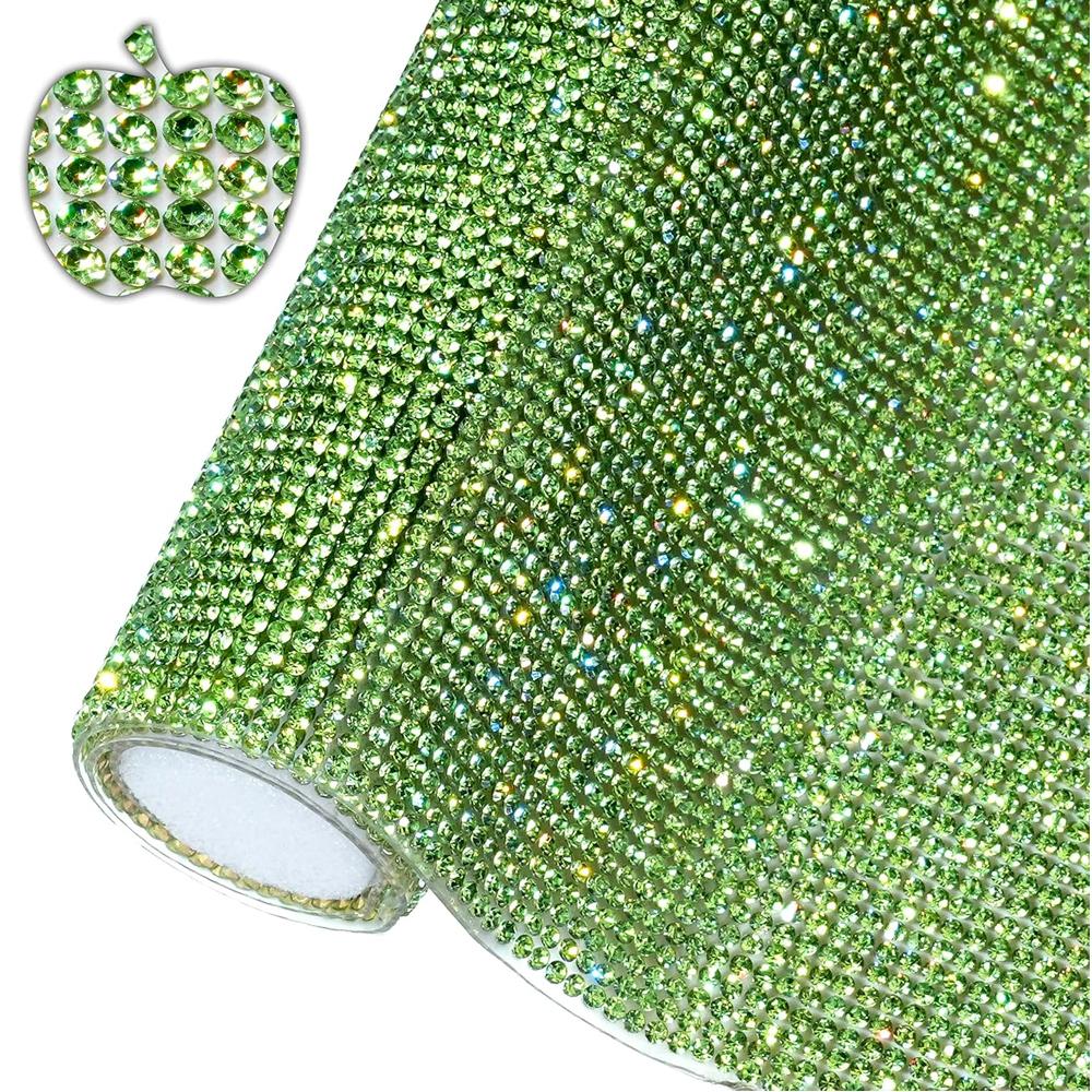 Bling Rhinestone Sticker DIY Car Decoration Stickers Self-Adhesive Hotfix Glitter Crystal Gem Sheet Sticker for Car&Craft Decor