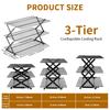 Collapsible 3-Tier Cooling Rack, Nonstick Expandable Stand for Cakes, Cookies, Pastries - Space Saving, Easy Storage