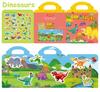 Kids Reusable Sticker Book Multiple Scenarios Cartoon DIY Puzzle Educational Cognition Learning Toys for Child Age 2-4 Gift