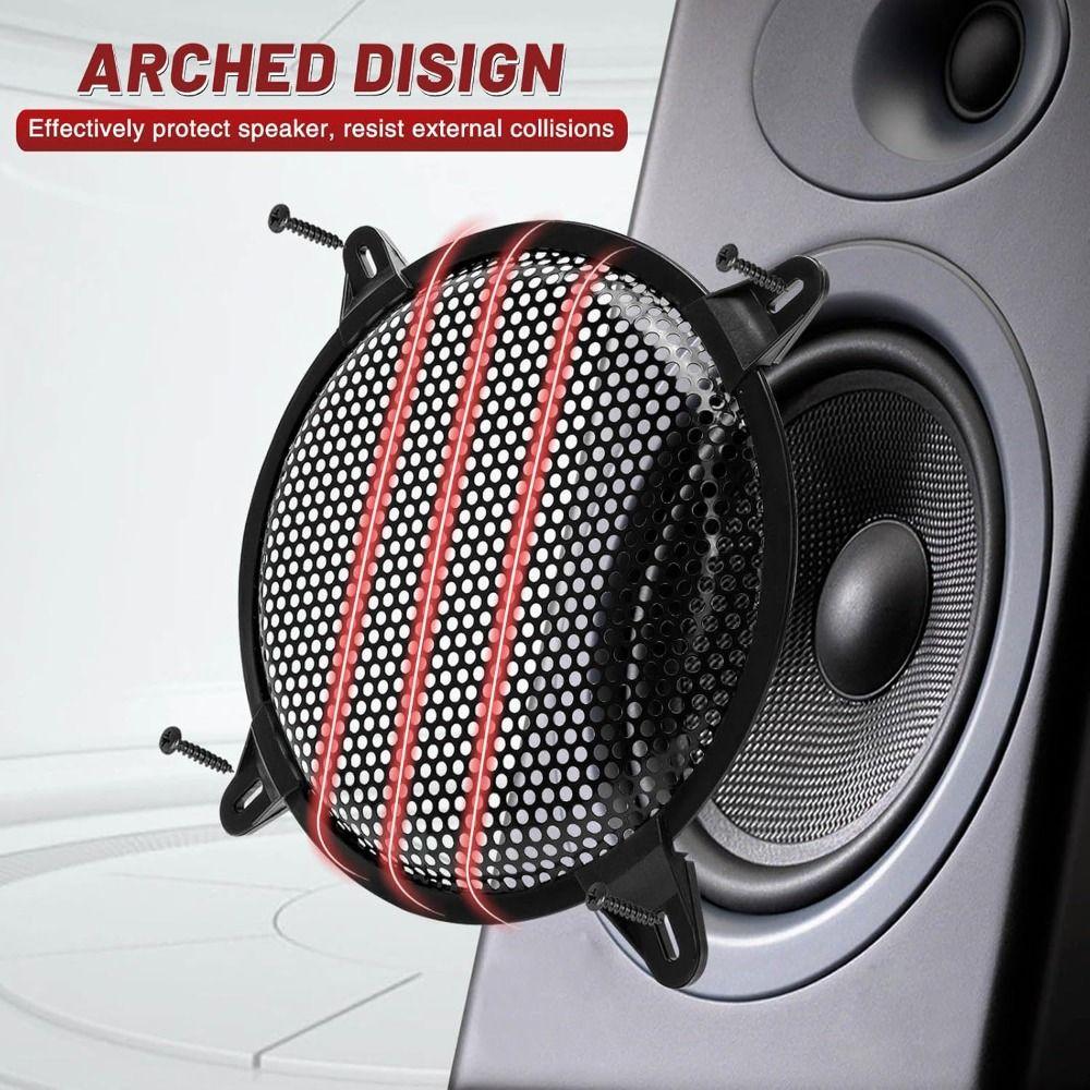 5-12inch Speaker Grills Black Speaker Grill Cover Mesh Covers Subwoofer Grill Home Audio