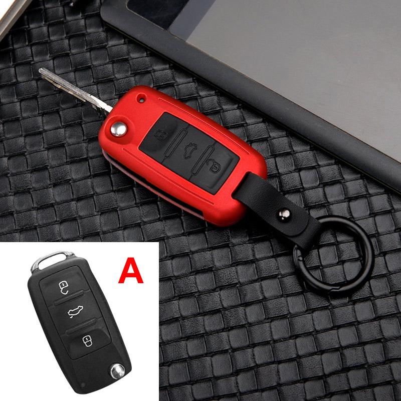ABS+Silicone Car Key Cover Case for Skoda Octavia A5 A7 Kodiaq Karoq Rapid Yeti for V W Passat B8 Skoda Superb A7 2017