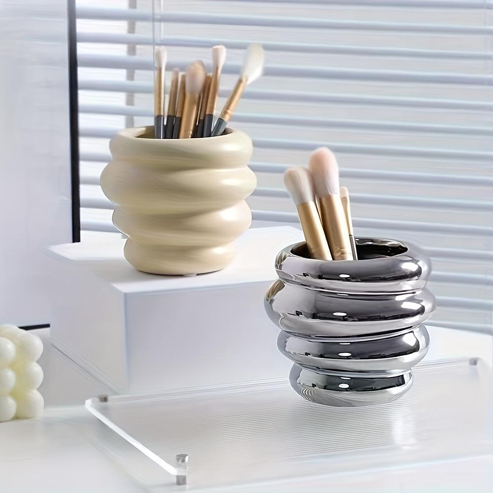 [Makeup Holder] Small Lightweight Ceramic Storage Honey Makeup Brush Holder | Fragrance-Free, Suitable for Men and Women, BEST Mom In The World