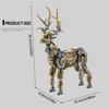 924PCS Mechanical Elk Building Blocks Creative Animal Robot Model Assembly Bricks Desktop Decoration Kids Toys Holiday Gifts No Box