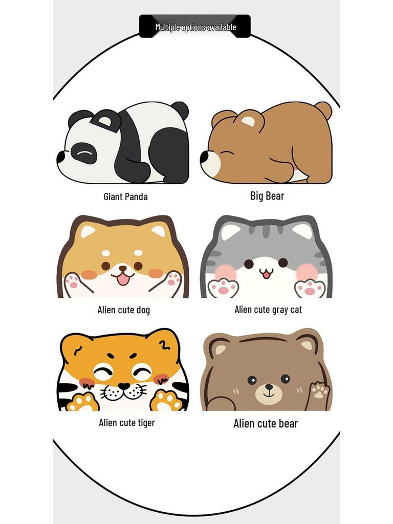 Panda Cartoon Rutschfeste Saugfähige Kieselgur Badezimmer Türvorlegematte