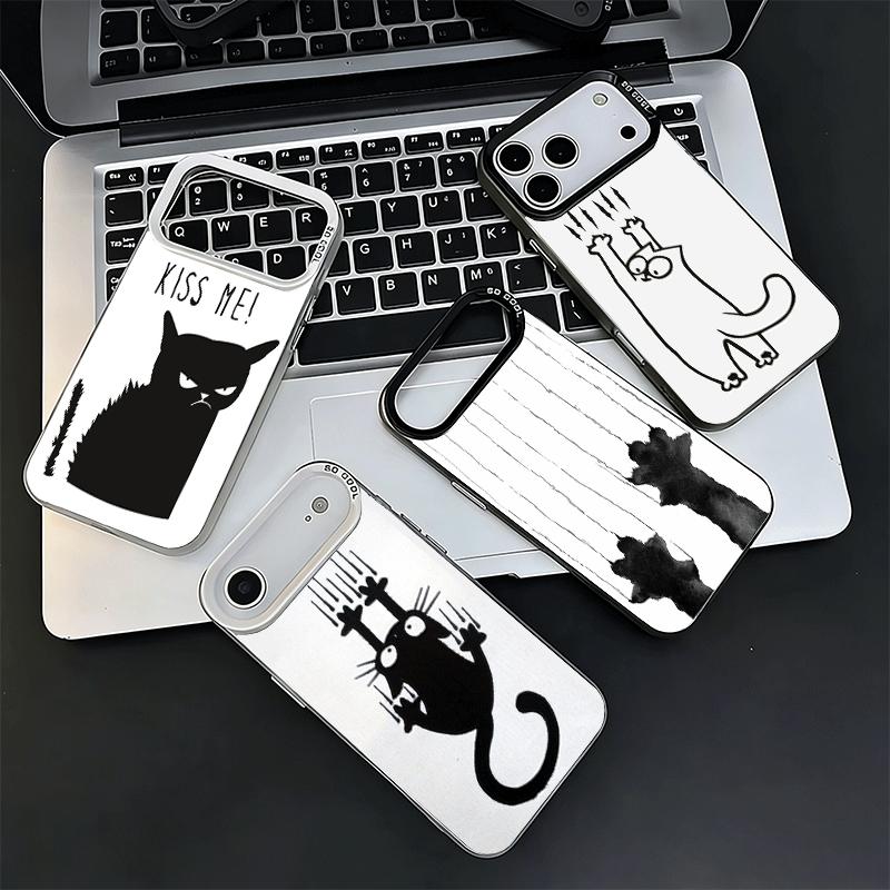 Cat Footprint Funny Scratch Paw Cute Soft Phone Case for iPhone 15 16 17 Pro Max 17Air 16E 14 Plus 13 12 Mini Shockproof Cover B